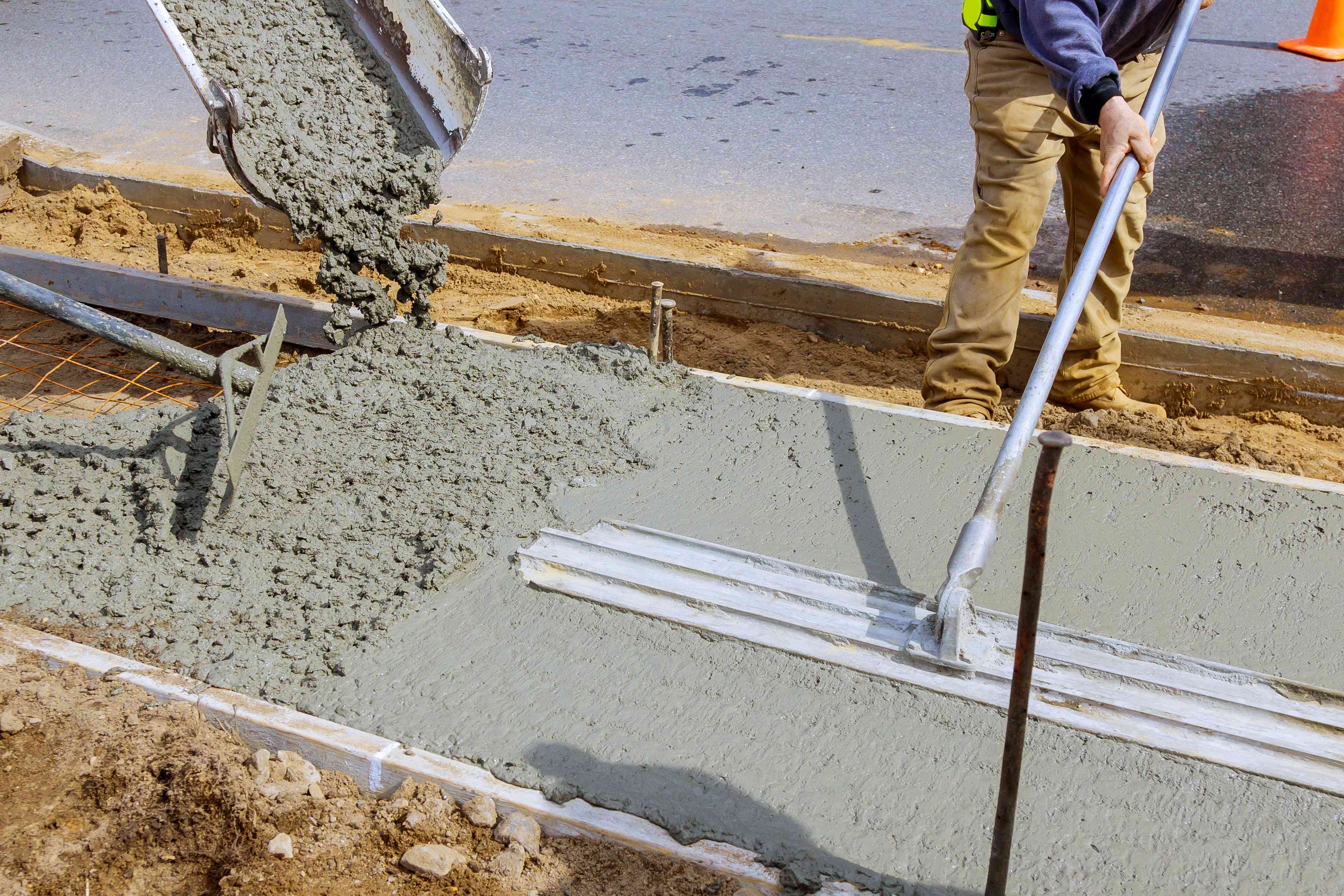 Commercial concrete flatwork project in Biloxi Mississippi